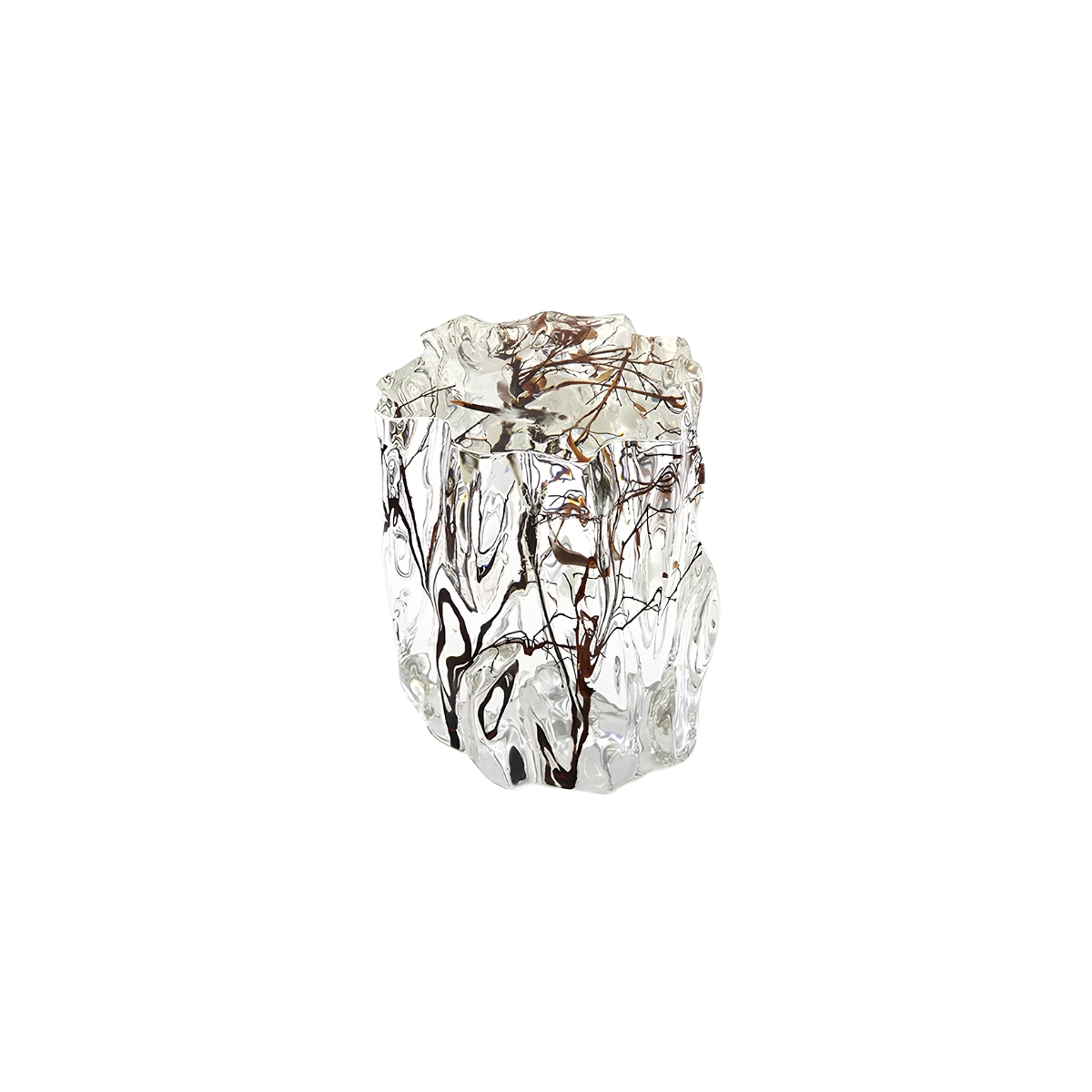 Winter Branch Ice Column Stool